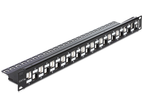 Delock 43278 - Black - Rack mounting - 1U - 482 mm - 93 mm - 44 mm