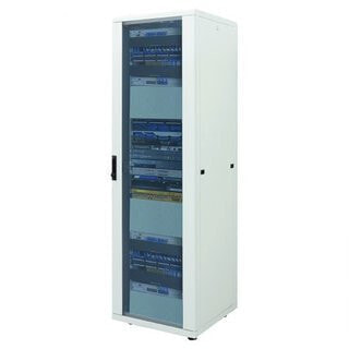 Intellinet Network Cabinet - Free Standing (Standard) - 42U - Usable Depth 123 to 373mm/Width 503mm - Grey - Assembled - Max 1500kg - Server Rack - IP20 rated - 19" - Steel - Multi-Point Door Lock - One Lock Per Side Panel - Three Year Warranty - Freestanding rack -