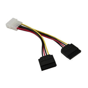 Synergy 21 SATA - 0.15m - 0.15 m - 2 x SATA 15-pin - Molex (4-pin) - Male - Female - Straight