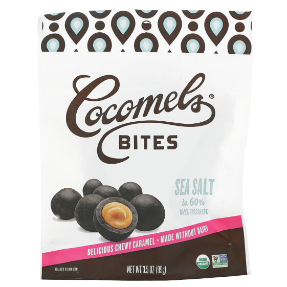 Конфеты Cocomels Карамельные укусы с кокосовым молоком и морской солью, 99 г