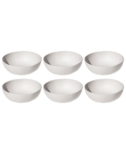 Natureone Craft 7.1" Coupe Bowls Soft Matte Finish 37 oz, Set of 6, Service for 6