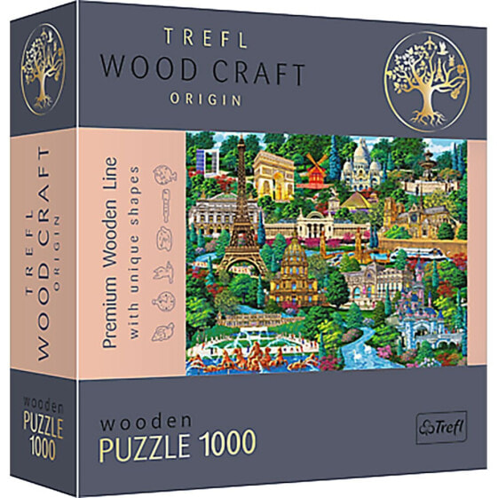 TREFL Wooden Famous Places In France 1000 Units puzzle