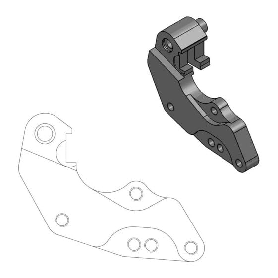 MOTO-MASTER 298 mm Fantic/Yamaha 211056 Relocating Bracket For Brake Caliper