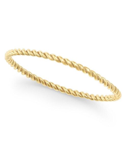 14k Gold-Plated Special Twist Stacking Ring