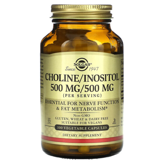 Choline/Inositol, 100 Vegetable Capsules