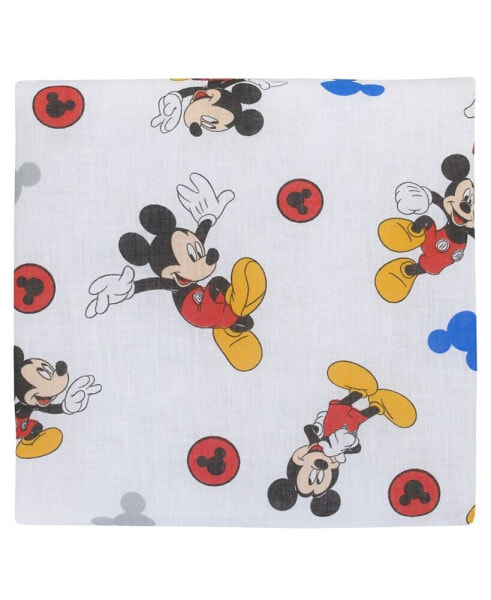 Mickey Mouse - Toddler Sheet Set with Fitted Crib Sheet and Pillowcase, 2 Piece