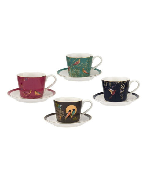 Sara Miller Espresso Cup and Saucer, Set of 8