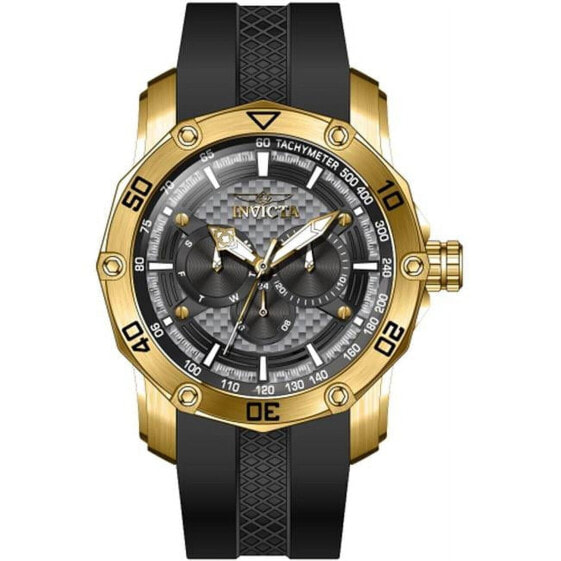 Наручные часы Invicta 45744 Pro Diver Кварцевые Хронограф Черно-Серые Мужские Наручные Часы