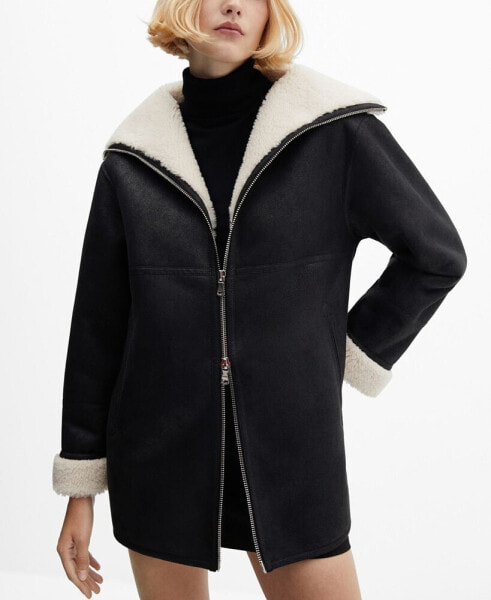 Women's Faux Shearling Lining Coat