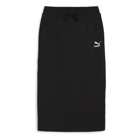 PUMA SELECT Classics Ribbed Midi Skirt