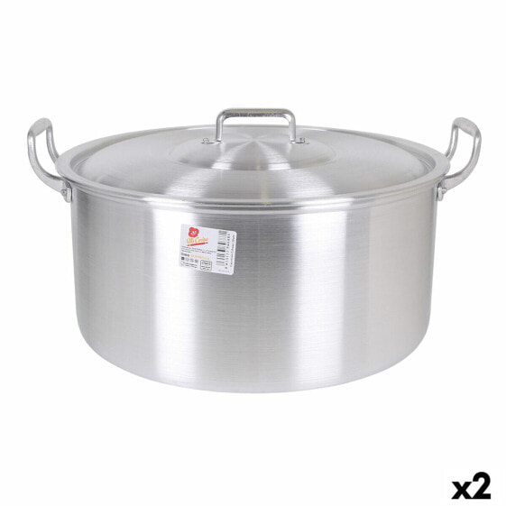 Кастрюля с крышкой Алюминиевая BB Cooking 45 x 39 x 22 см (2 шт)