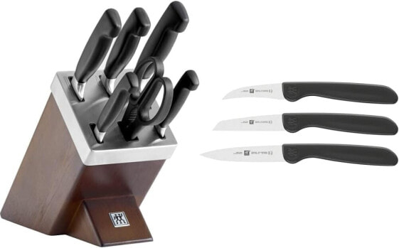 ZWILLING 38599-000-0 Life Self-Sharpening Knife Block, Wood, 7-Piece