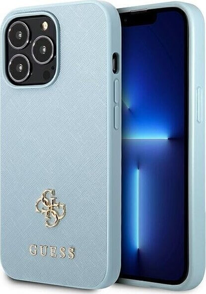 Guess Guess GUHCP13XPS4MB iPhone 13 Pro Max 6,7" niebieski/blue hardcase Saffiano 4G Small Metal Logo NoSize