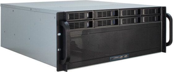 Inter-Tech 4U-4408 - Rack - Server - Black - Silver - ATX - EATX - EEB - Mini-ITX - uATX - Steel - 4U