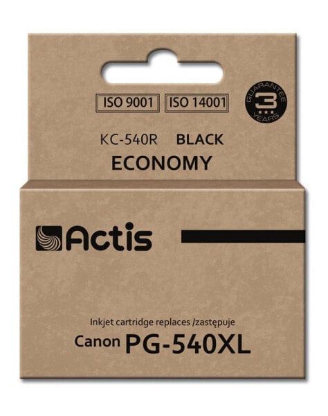 Actis KC-540R ink (replacement for Canon PG-540XL; Standard; 22 ml; black) - Standard Yield - Pigment-based ink - 22 ml - 1 pc(s) - Single pack