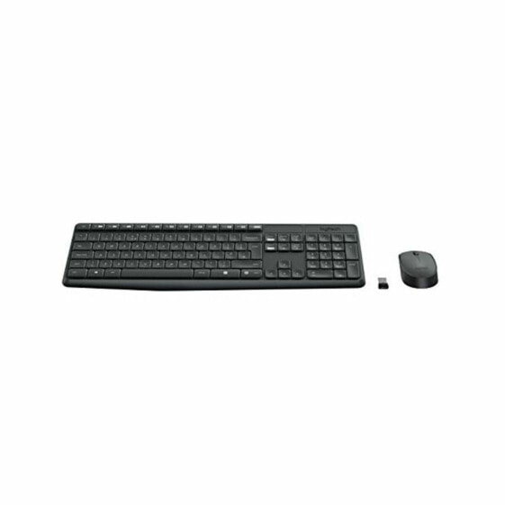 Клавиатура и беспроводная мышь Logitech 920-007919 Чёрный Серый испанский Испанская Qwerty QWERTY