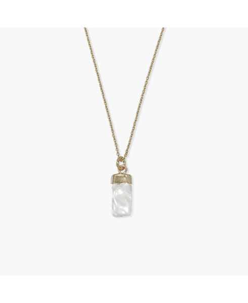 Sanctuary Project by Dainty Pearlescent Pendant Necklace