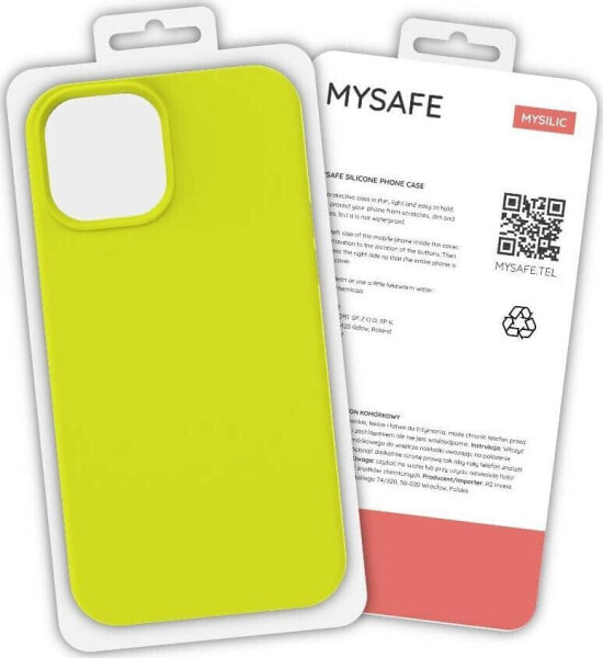 Mysafe MYSAFE ETUI SILIKONOWE IPHONE 11 ŻÓŁTY PUDEŁKO