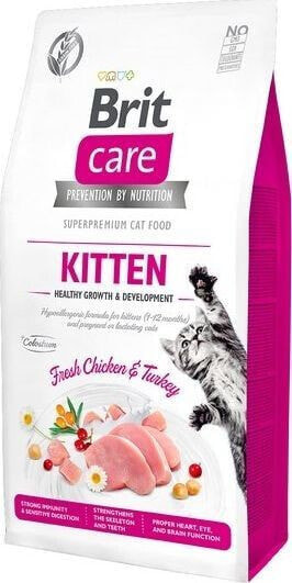 Сухой корм Brit Care Cat Grain Free Kitten 2кг - Здоровый рост и развитие