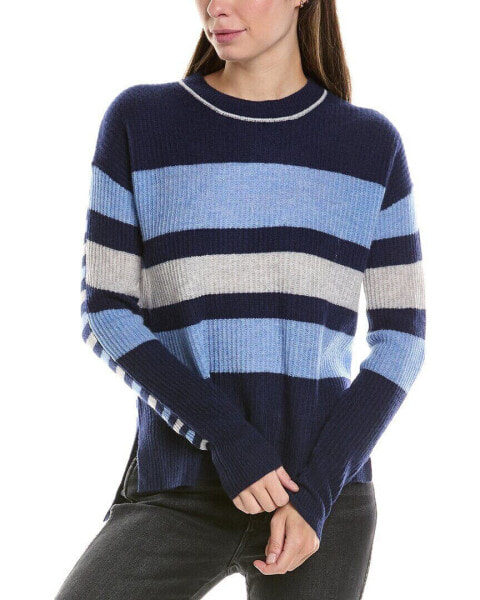 Incashmere Variegated Stripe Cashmere Sweater Women's