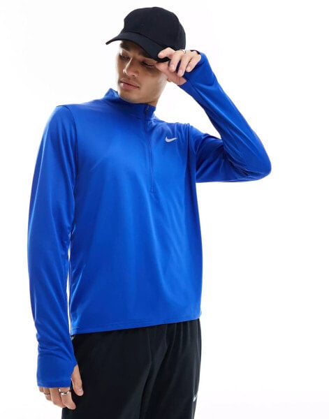 Nike Running Pacer Dri-FIT half zip top in game royal