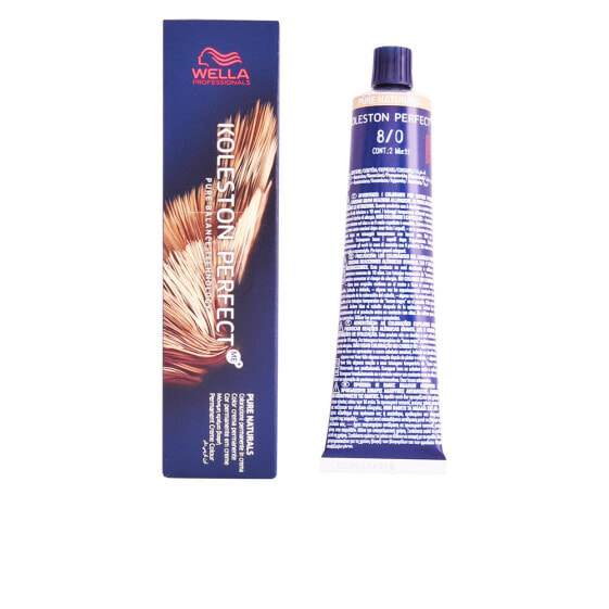 Wella Koleston Perfect Permanent Creme Color No.8/0 Перманентная краска для волос, оттенок натуральный русый 60 мл