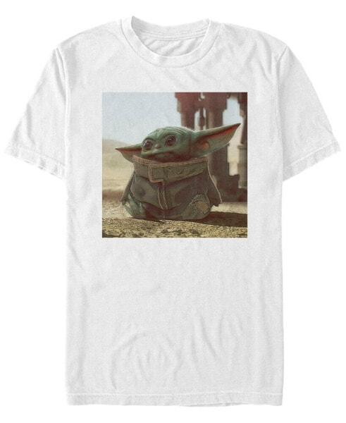 Men's Star Wars The Mandalorian The Child Photograph Short Sleeve T-shirt