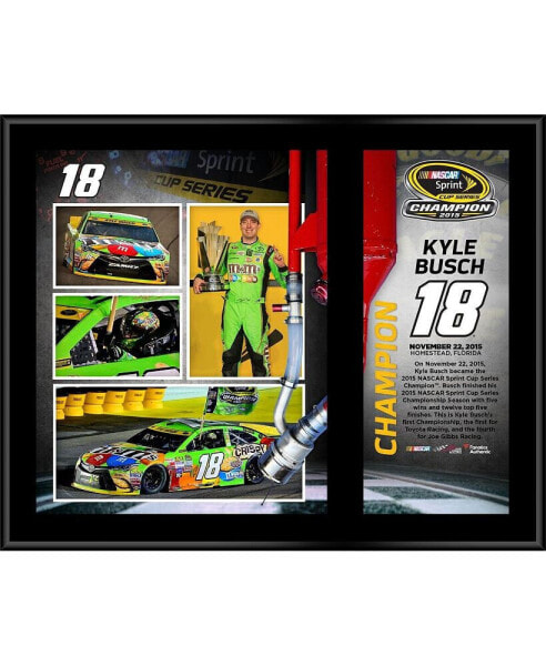 Kyle Busch 2015 Sprint Cup Champion 12'' x 15'' Sublimated Plaque