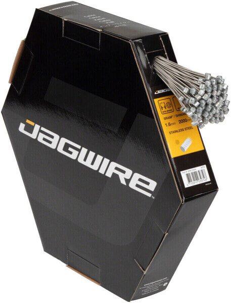Тормозной трос Jagwire Brake Cable Basics 1.6x2000 мм нержавеющая сталь SRAM/Shimano MTB, Коробка 100 шт.