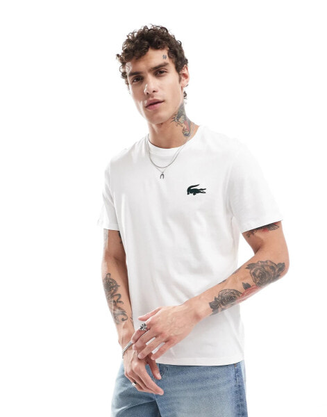 Lacoste loungewear t-shirt in white