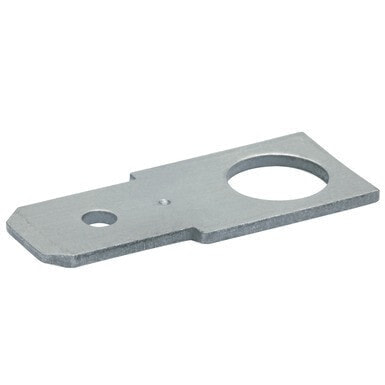 Klauke 2140 - Tab connector - Silver - Straight - Silver - Brass - 4.3 mm