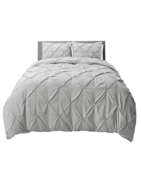 Bedding 2 Piece Pinch Pleat Duvet Cover Set, Twin