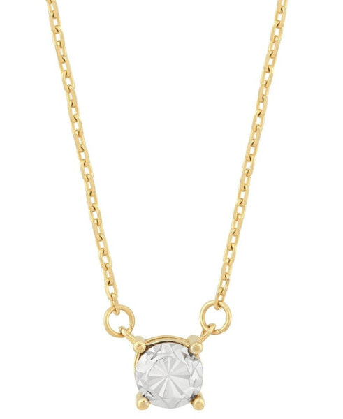 Macy's illusion Two-Tone 17" Pendant Necklace in 10k Gold