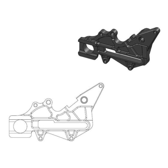 MOTO-MASTER 240 mm GasGas/Husaberg/Husqvarna/KTM 211109 Oversized Relocator Bracket For Brake Caliper