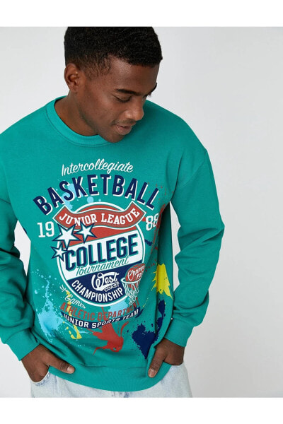 Kolej Baskılı Sweatshirt