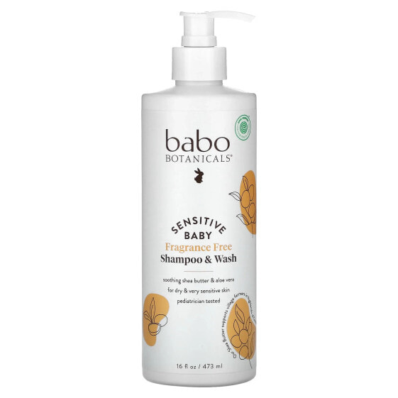 Sensitive Baby, Shampoo & Wash, Fragrance Free, 16 fl oz (473 ml)