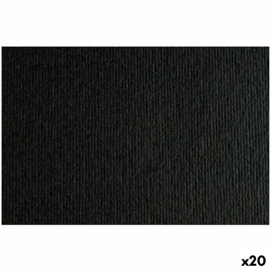 Картонная бумага Sadipal LR 200 текстурированная Чёрный 50 x 70 cm (20 штук)