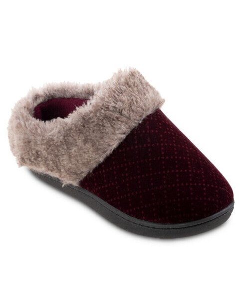 Women's Velour Sabrine Hoodback Slippers