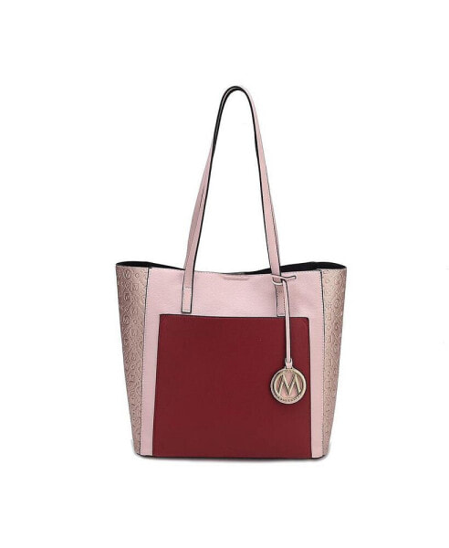 Leah color-block Women s Tote Bag by Mia K