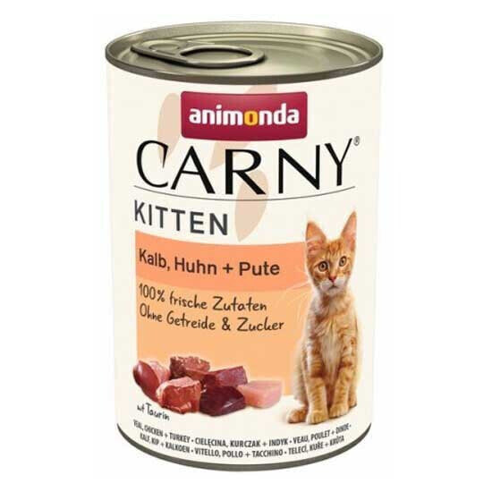 ANIMONDA Carny Kitten Veal Chicken Turkey 400g Wet Cat Food