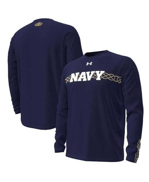 Men's Navy Navy Midshipmen 2023 Aer Lingus College Football Classic Performance Long Sleeve T-shirt