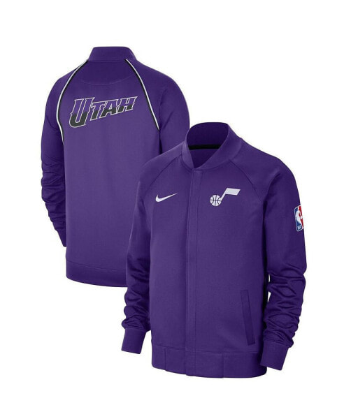 Куртка мужская Nike Utah Jazz 2023/24 City Edition с молнией, фирменный фиолетовый (Raglan)