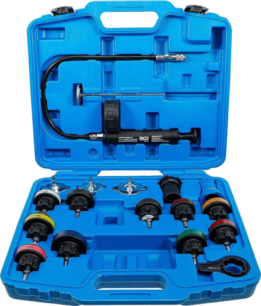 BGS 8098 | Cooling System Impression Set | 28 Pieces Includes Filling system, coolant, radiator, tester, test device, test case.