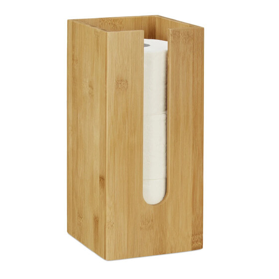 Аксессуары для бани и ванной Relaxdays Toilettenpapierhalter stehend Bambus