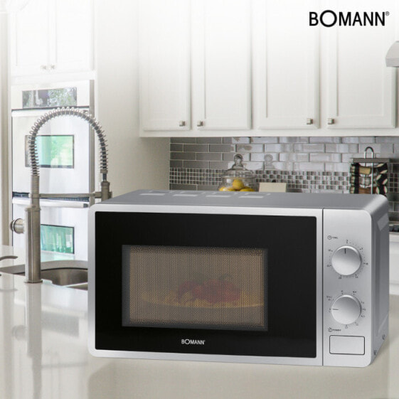 Bomann MWG 6015 CB - Countertop - Combination microwave - 20 L - 700 W - Rotary - Silver