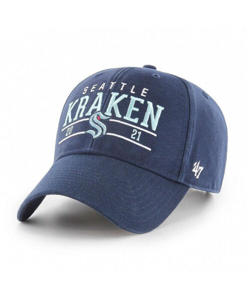 Men's Deep Sea Blue Seattle Kraken Centerline MVP Adjustable Hat