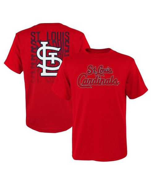 Big Boys Red St. Louis Cardinals Curveball T-shirt