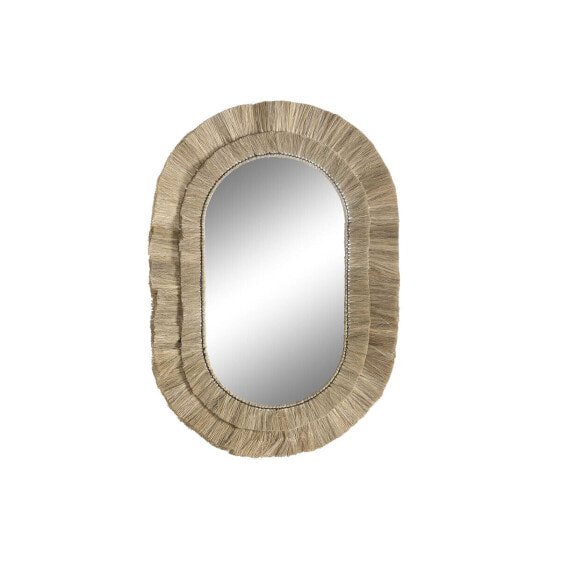 Wall mirror DKD Home Decor 70 x 5 x 100 cm Natural Bali Jute