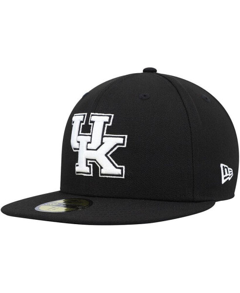 Men's Kentucky Wildcats Black and White 59FIFTY Fitted Hat