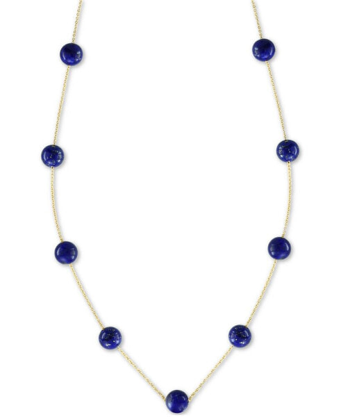 EFFY® Lapis Lazuli (6mm) 18" Statement Necklace in 14k Gold (Also in Onyx)